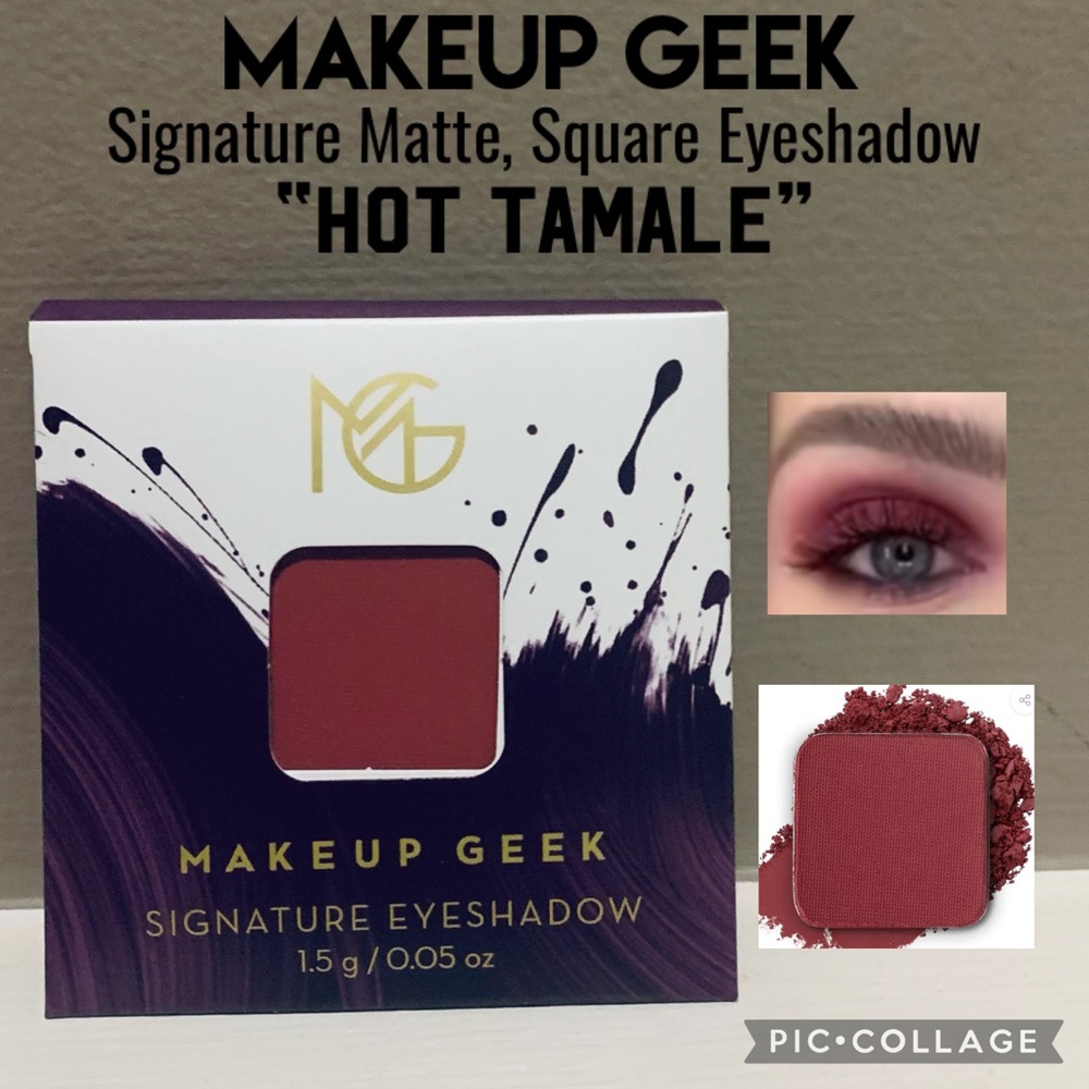 NWT Full Size MAKEUP GEEK Signature Matte Square Eyeshadow “HOT TAMALE”